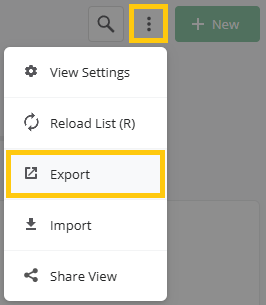 Actions - Export 1c