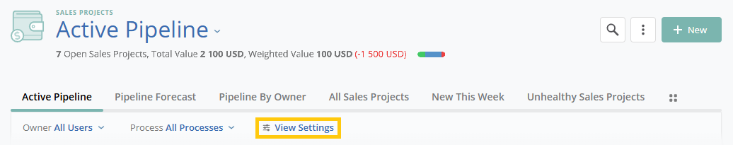 Active Pipeline - View Settings 1b