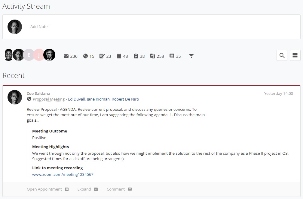 Activity Stream Custom Fields image