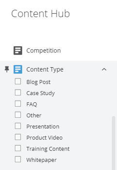 Content Hub Pins