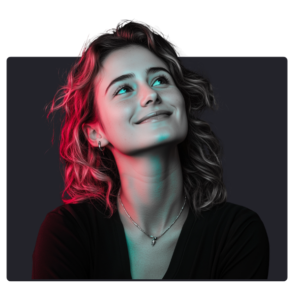 Face w background - woman