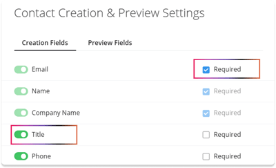 PU - Contact Creation Default Hidden