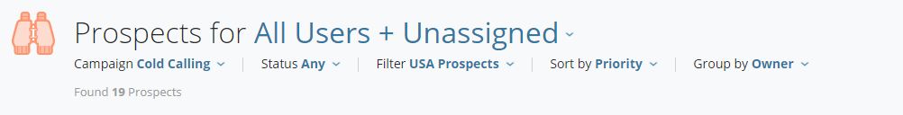 Membrain Help Center - Prospecting - The Prospect List View