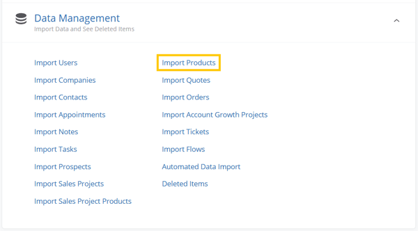 Import Products