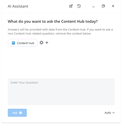 Content hub ask AI