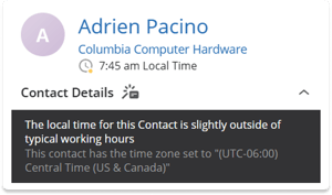 PU - Contact Local Time