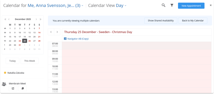 Product Update View Colleagues Holidays