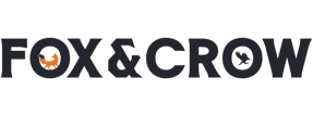 fox and crow logo dark