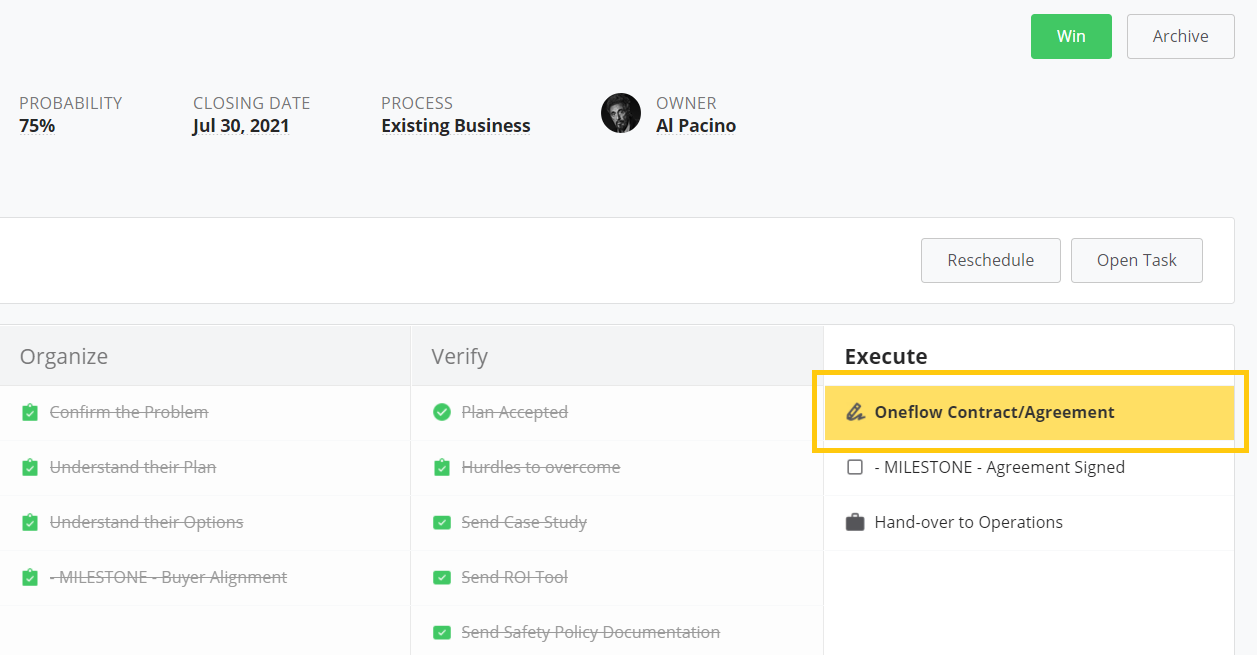 oneflow agreement